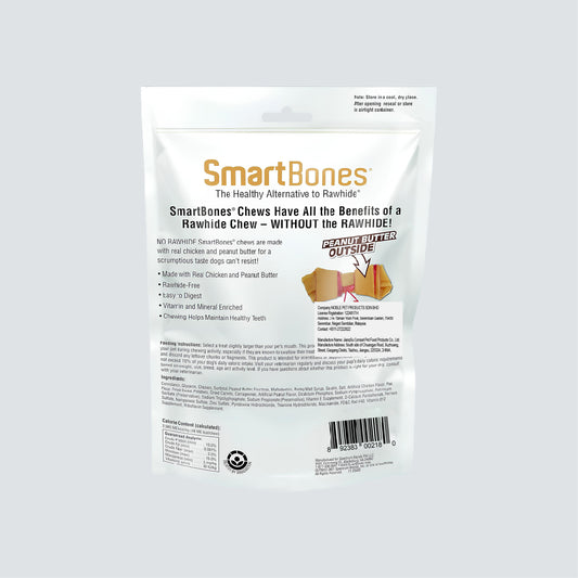 SMARTBONES Classic Chews Peanut Butter 3 Large 340g
