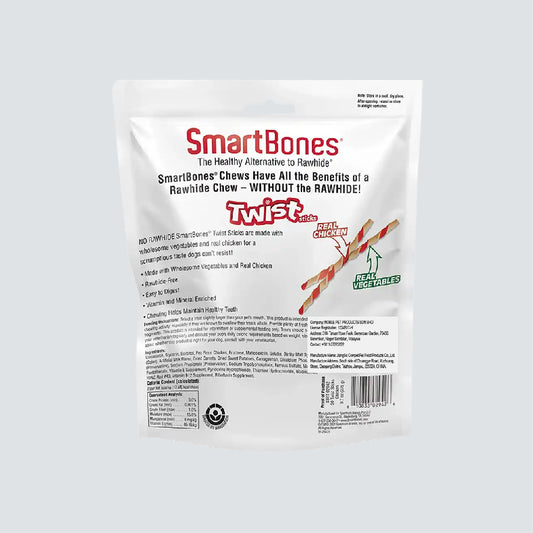 SMARTBONES Twist Sticks Chicken 50 Sticks 275g