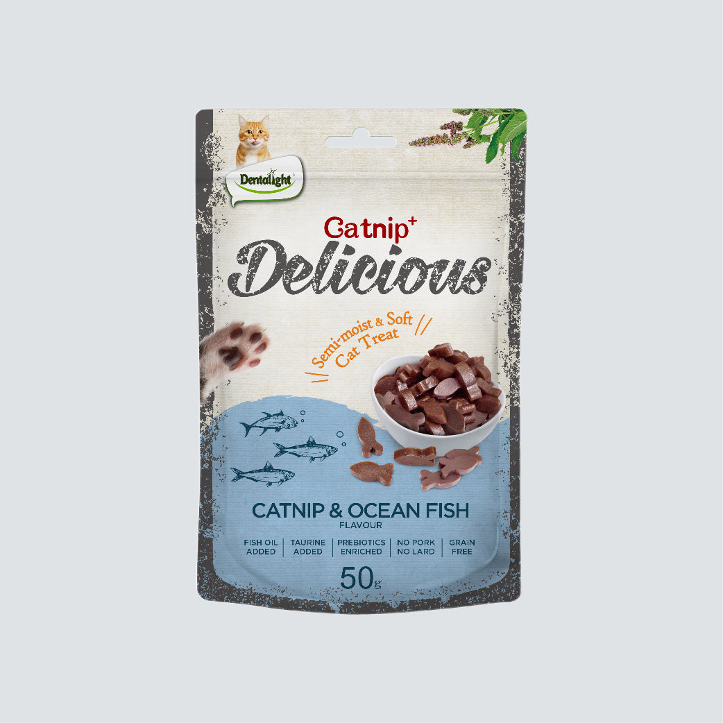 DENTALIGHT Catnip Delicious Ocean Fish 50g