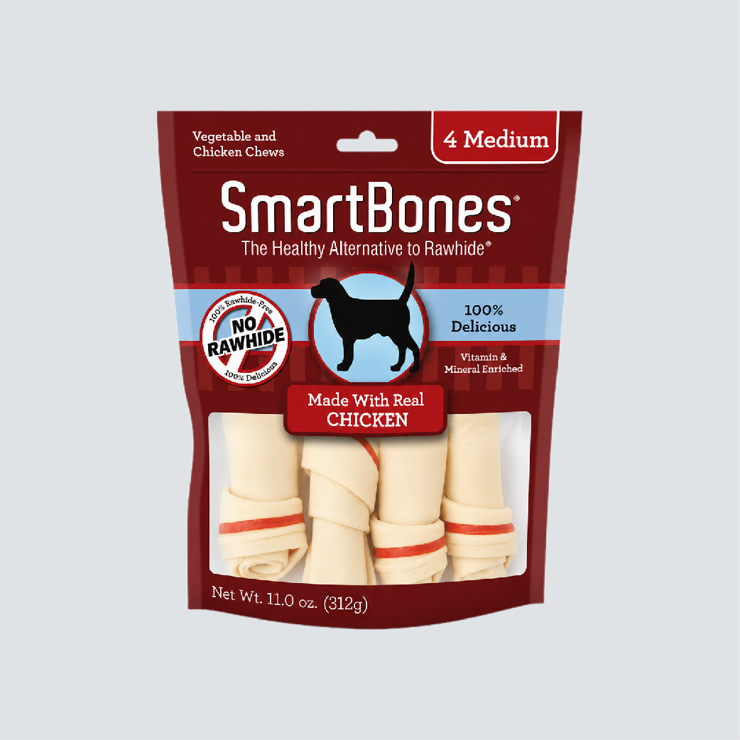 SMARTBONES Classic Chews Chicken 4 Medium 312g