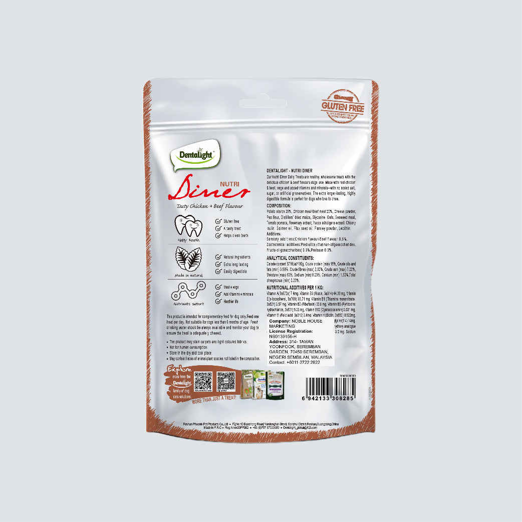 DENTALIGHT Diner Tasty Chicken + Beef 180g