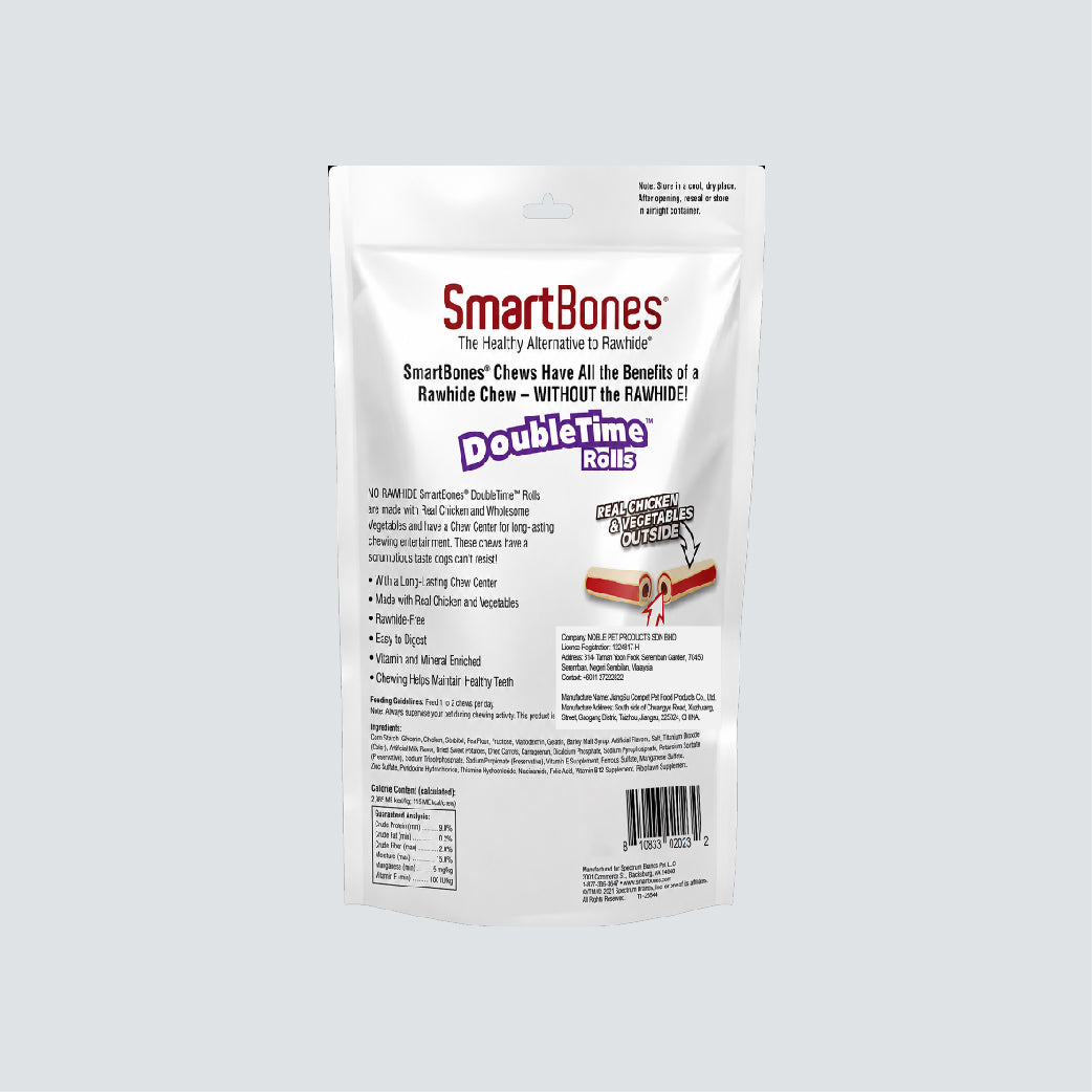 SMARTBONES Double Time Rolls Chicken 4 Large 360g