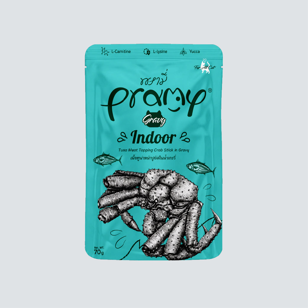 PRAMY Gravy Indoor Tuna Meat Topping Crab 70g