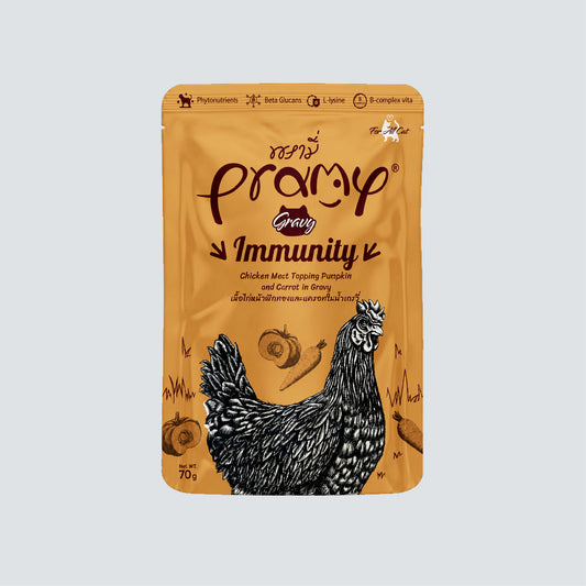 PRAMY Gravy Immunity Chicken Meat Topping Pumpkin & Carrot 70g