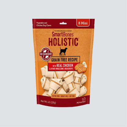 SMARTBONES Classic Chews Holistic Chicken 8 Mini 128g
