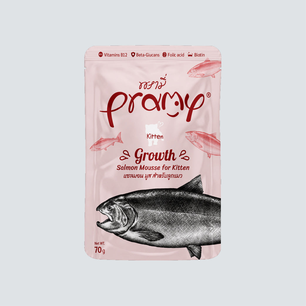 PRAMY Kitten Growth Salmon Mousse 70g