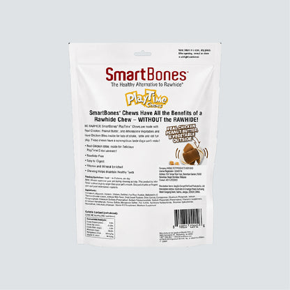 SMARTBONES Playtime Chews Peanut Butter 10 Small 130g