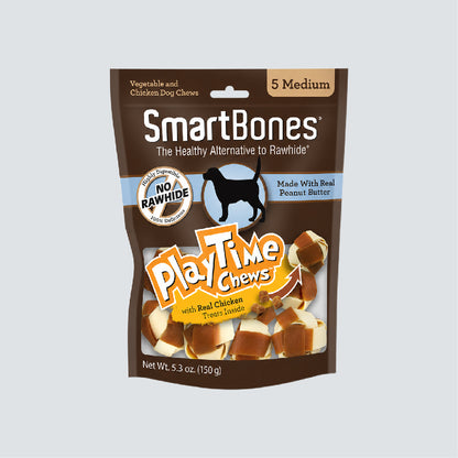 SMARTBONES Playtime Chews Peanut Butter 5 Medium 170g