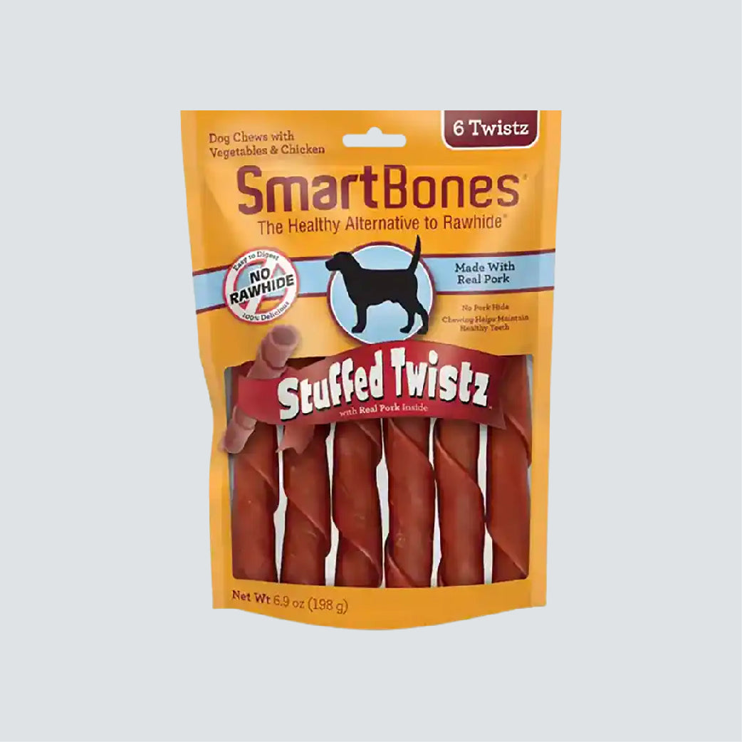 SMARTBONES Stuffed Twistz Pork 6 Twistz 198g