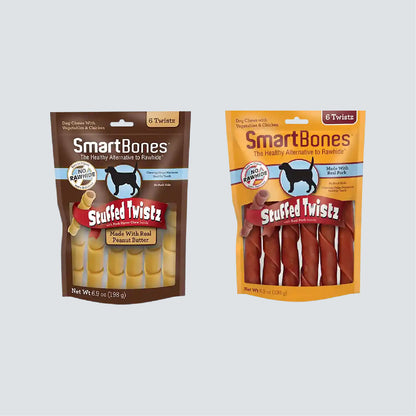 SMARTBONES Stuffed Twistz Pork 6 Twistz 198g