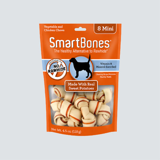 SMARTBONES Classic Chews Sweet Potato 8 Mini 128g