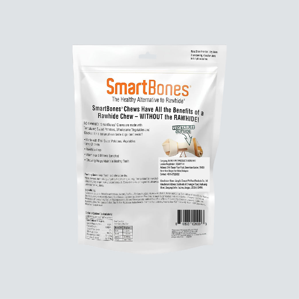 SMARTBONES Classic Chews Sweet Potato 8 Mini 128g