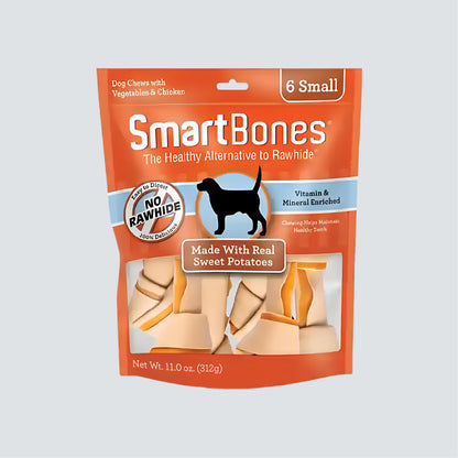 SMARTBONES Classic Chews Sweet Potato 6 Small 312g