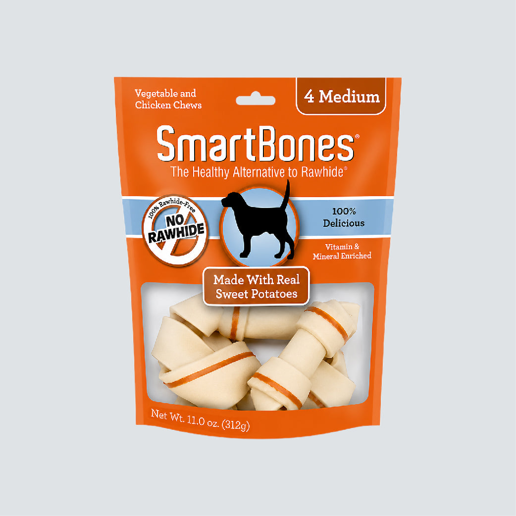 SMARTBONES Classic Chews Sweet Potato 4 Medium 312g