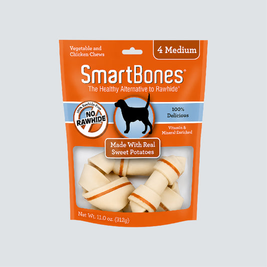SMARTBONES Classic Chews Sweet Potato 4 Medium 312g
