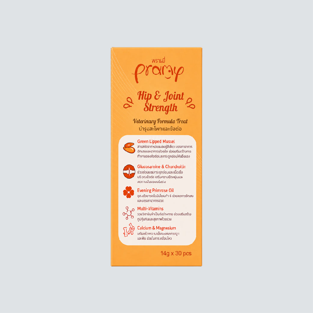 PRAMY Treat Booster Hip & Joint Strength Salmon With Chicken 14gx30