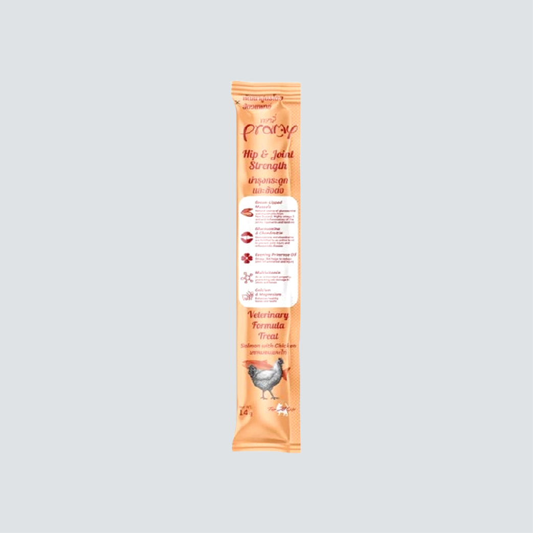 PRAMY Treat Booster Hip & Joint Strength Salmon With Chicken 14gx30
