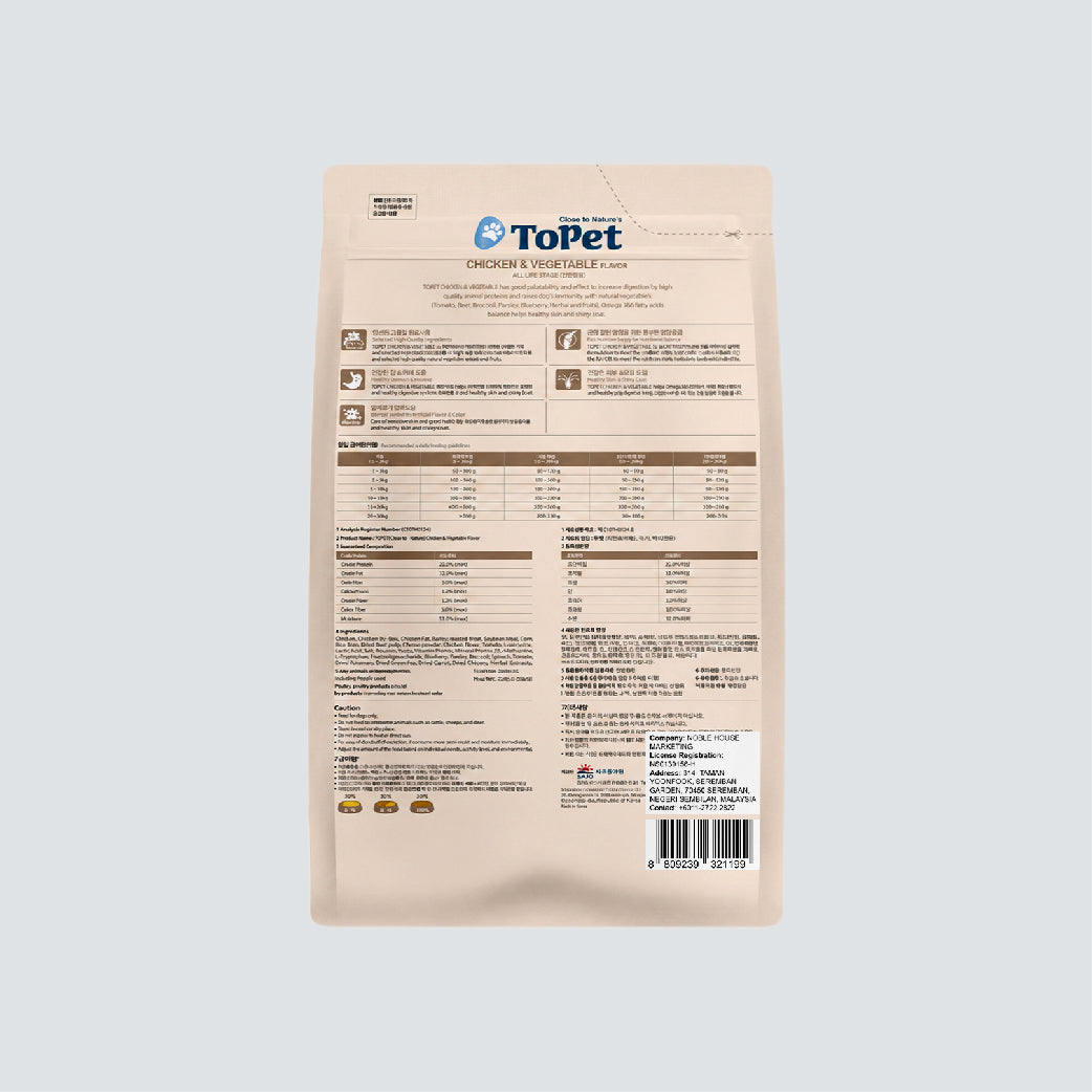 TOPET All Life Stage Chicken & Rice 7.2kg