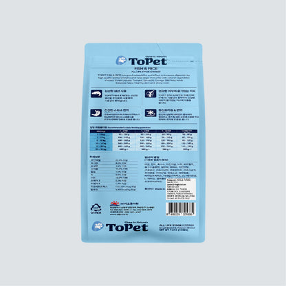 TOPET All Life Stage Fish & Rice 7.2kg