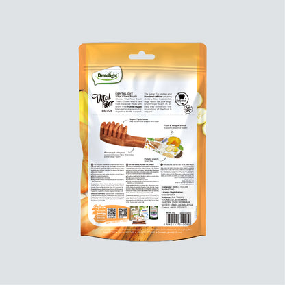 DENTALIGHT Vital Fiber Brush Banana, Mountain Yam, Pumpkin (S) 80g