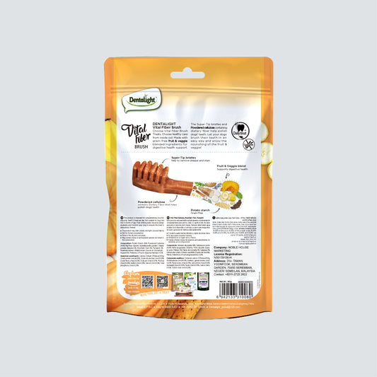 DENTALIGHT Vital Fiber Brush Banana, Mountain Yam, Pumpkin (S) 80g
