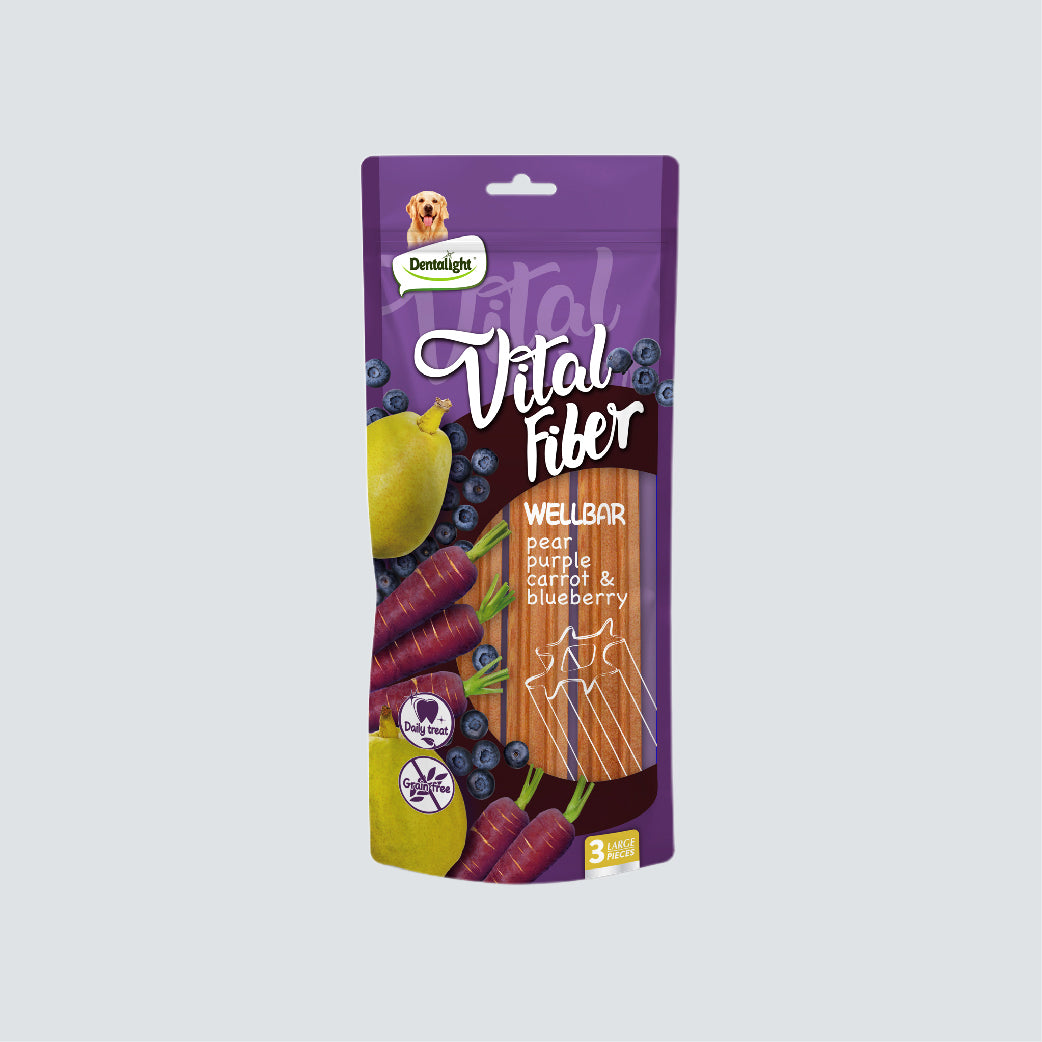 DENTALIGHT Vital Fiber Wellbar Pear, Purple Carrot, Blueberry (L) 250g