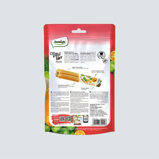 DENTALIGHT Vital Fiber Wellbar Honey, Fennel Seed, Kumuquat (S) 80g