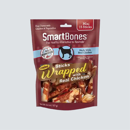 SMARTBONES Stick Wrapped Chicken Mini 15 Sticks 187g